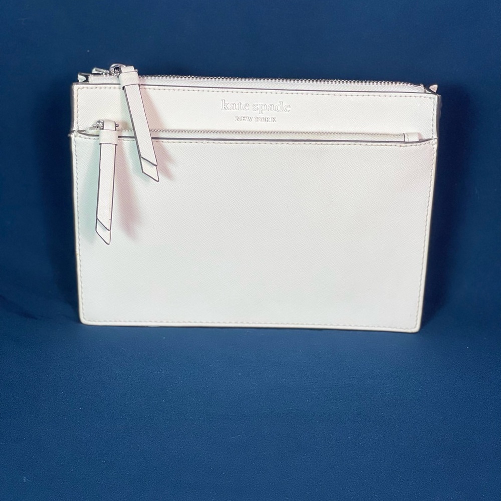 Kate Spade ♠️ Cameron Zip Crossbody in White